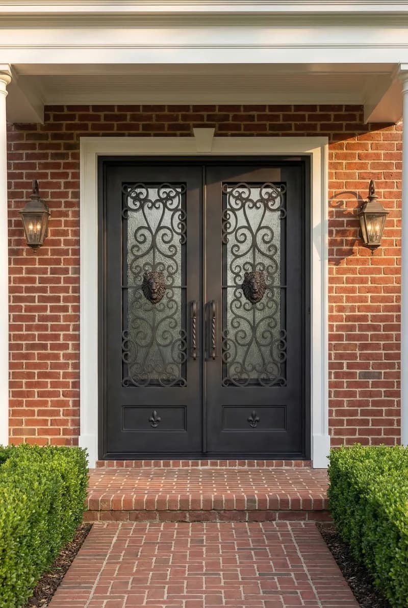 Straight Top Double Door in setting - DS030