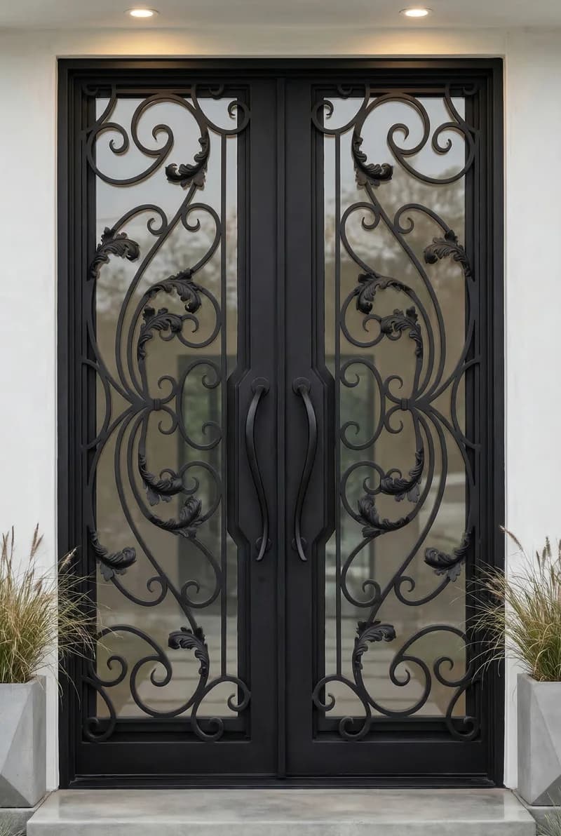 Straight Top Double Door in setting - DS041