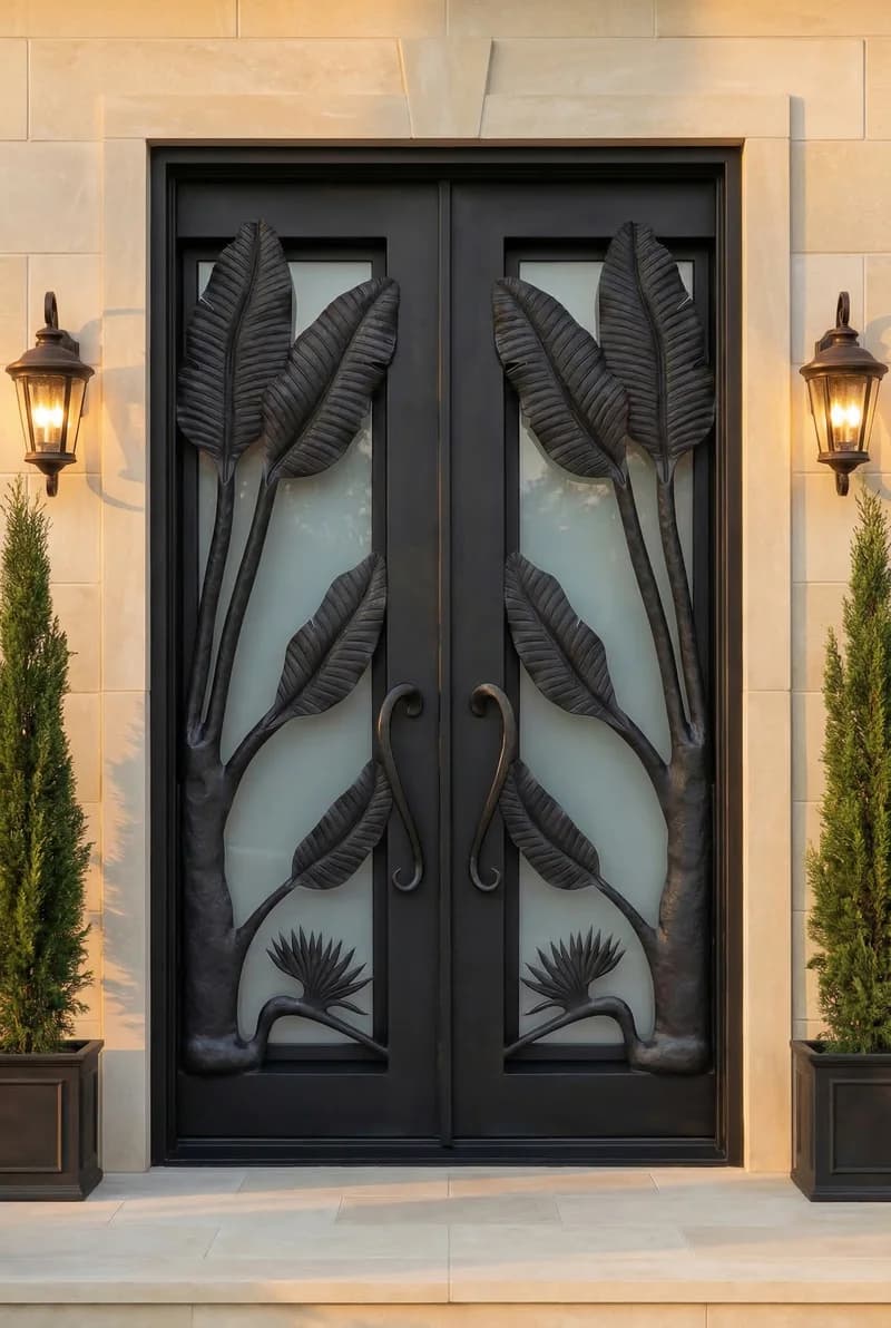 Straight Top Double Door in setting - DS052