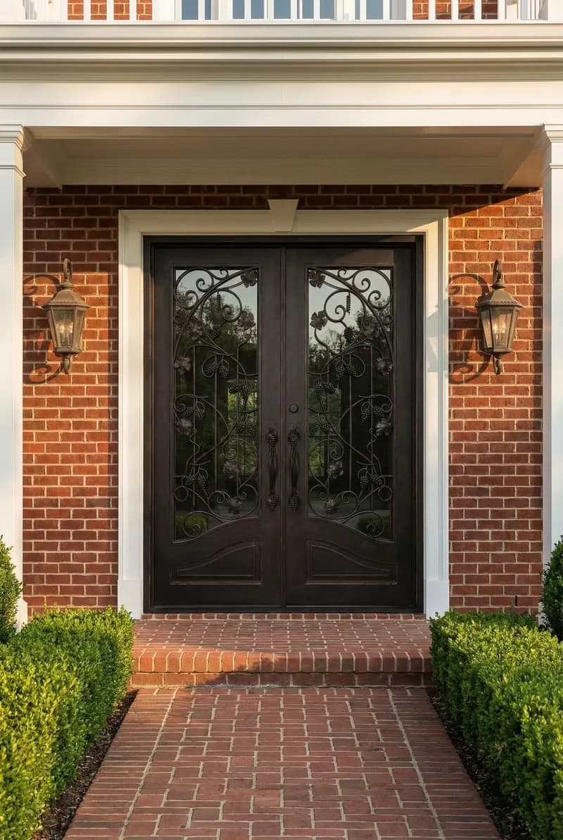 With Sidelights Double Door in setting - DT005