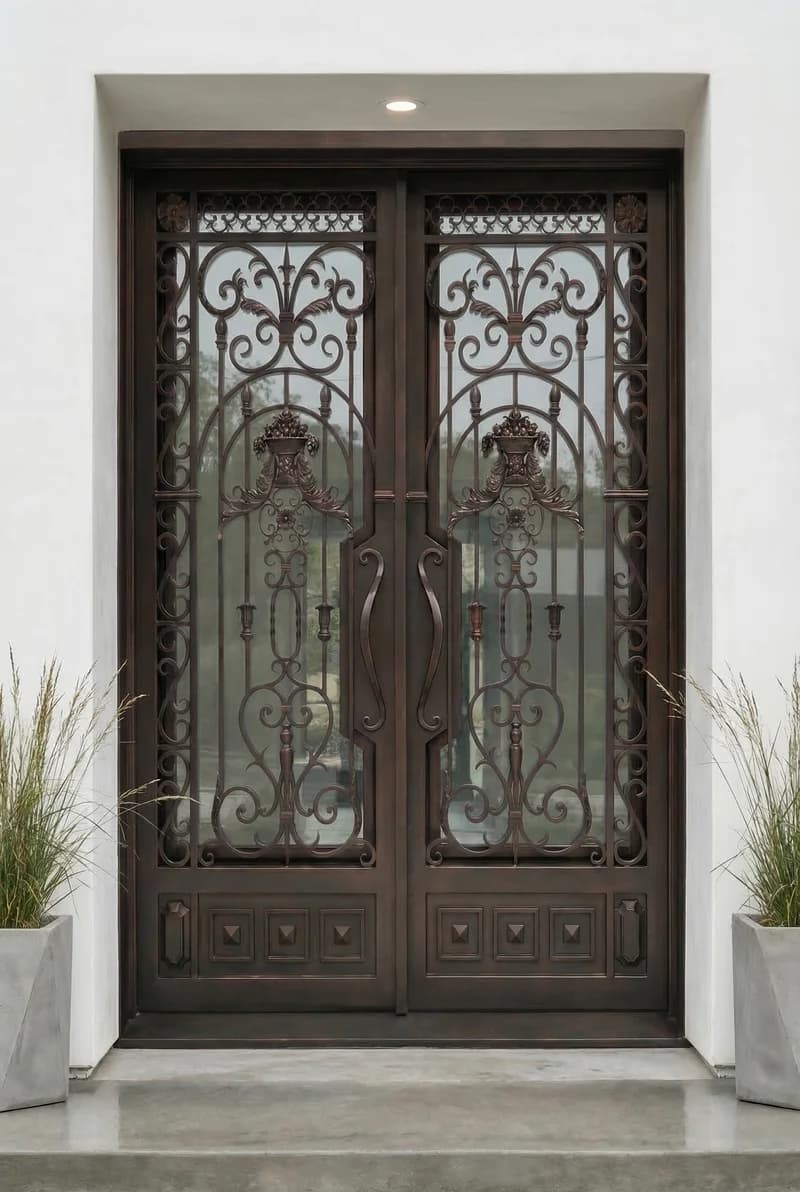 With Sidelights Double Door in setting - DT013